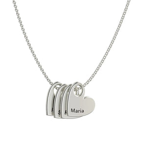 Colar de Corações Personalizados Amor Eterno